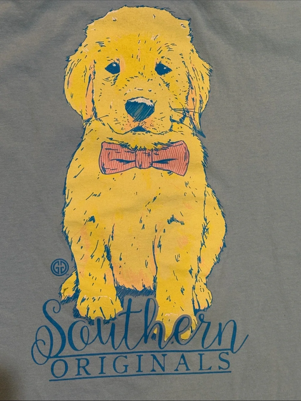 Light Blue Puppy Graphic Tee southern originals golden retriever M Squishmallows
